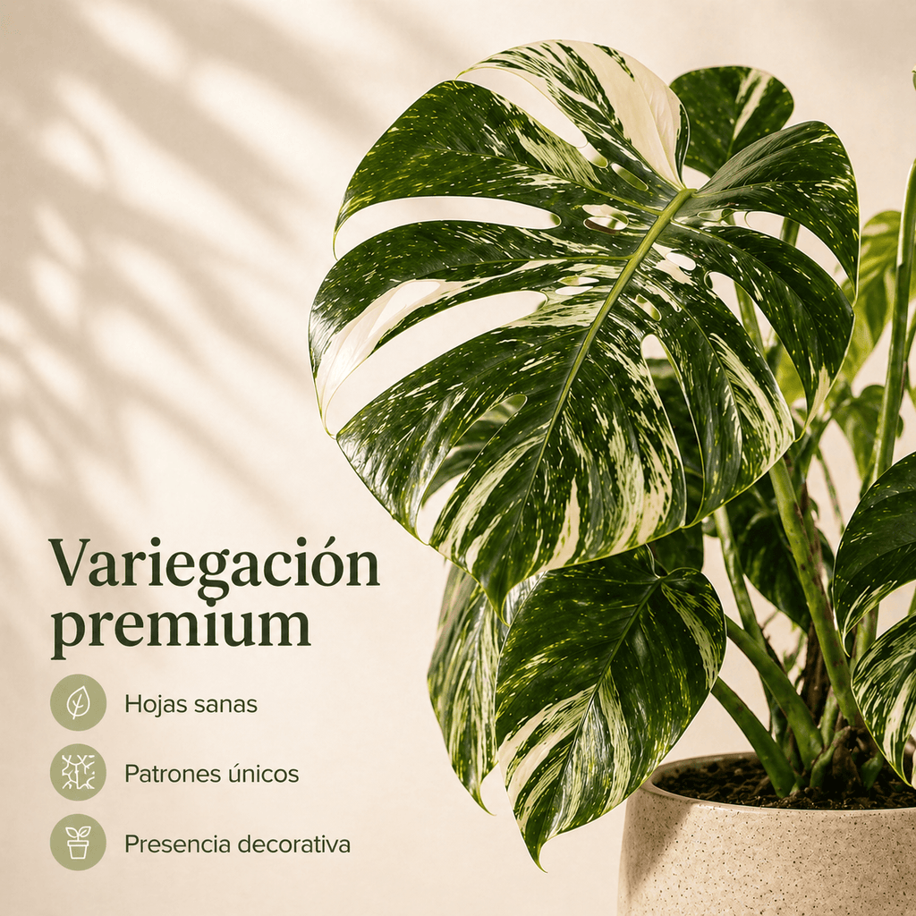 Monsteras Variegadas con Excelente Genética + 🎁 Sustrato de REGALO