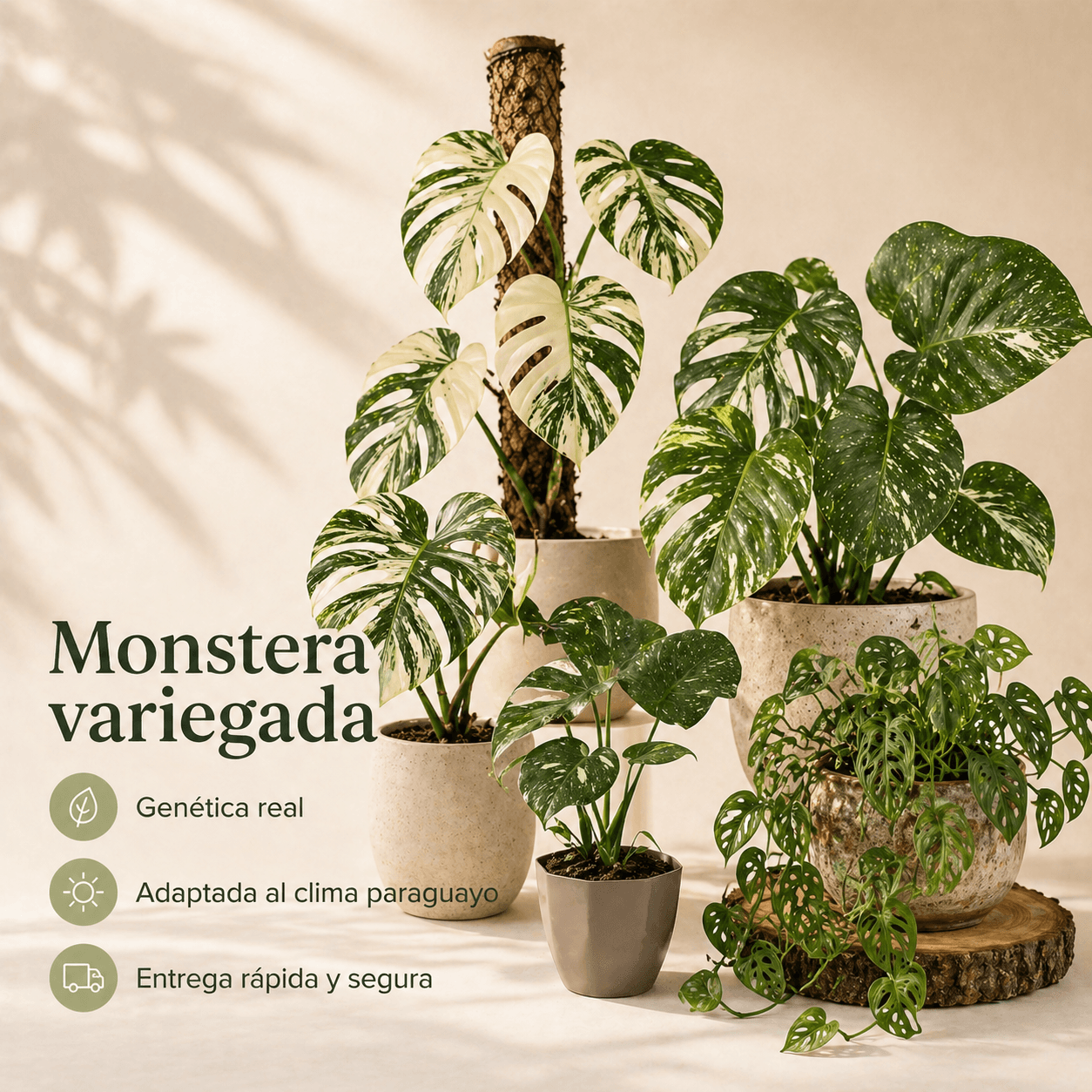 Monsteras Variegadas con Excelente Genética + 🎁 Sustrato de REGALO
