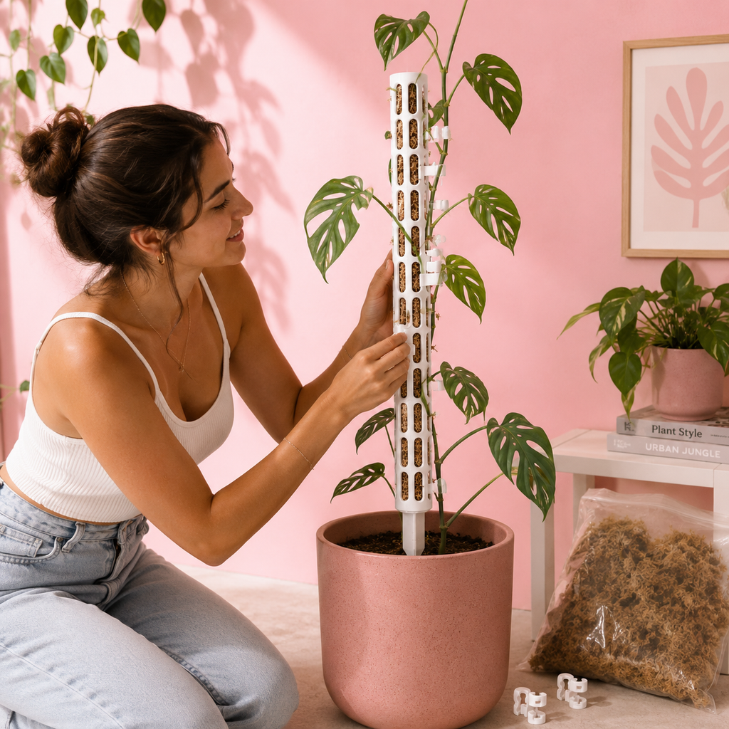 Tutor Modular con Autorriego para Plantas Trepadoras – 80 cm