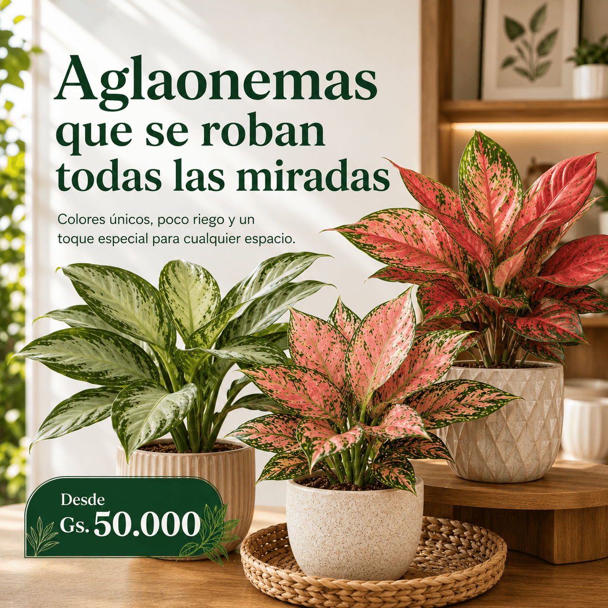 Plantas Exóticas para Decoración o Regalos