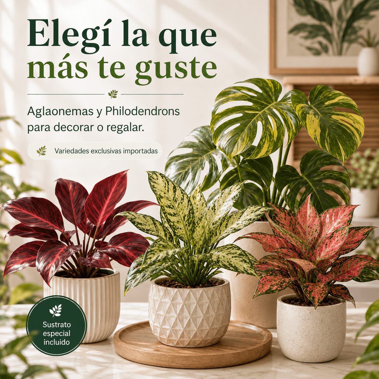 Plantas Exóticas para Decoración o Regalos