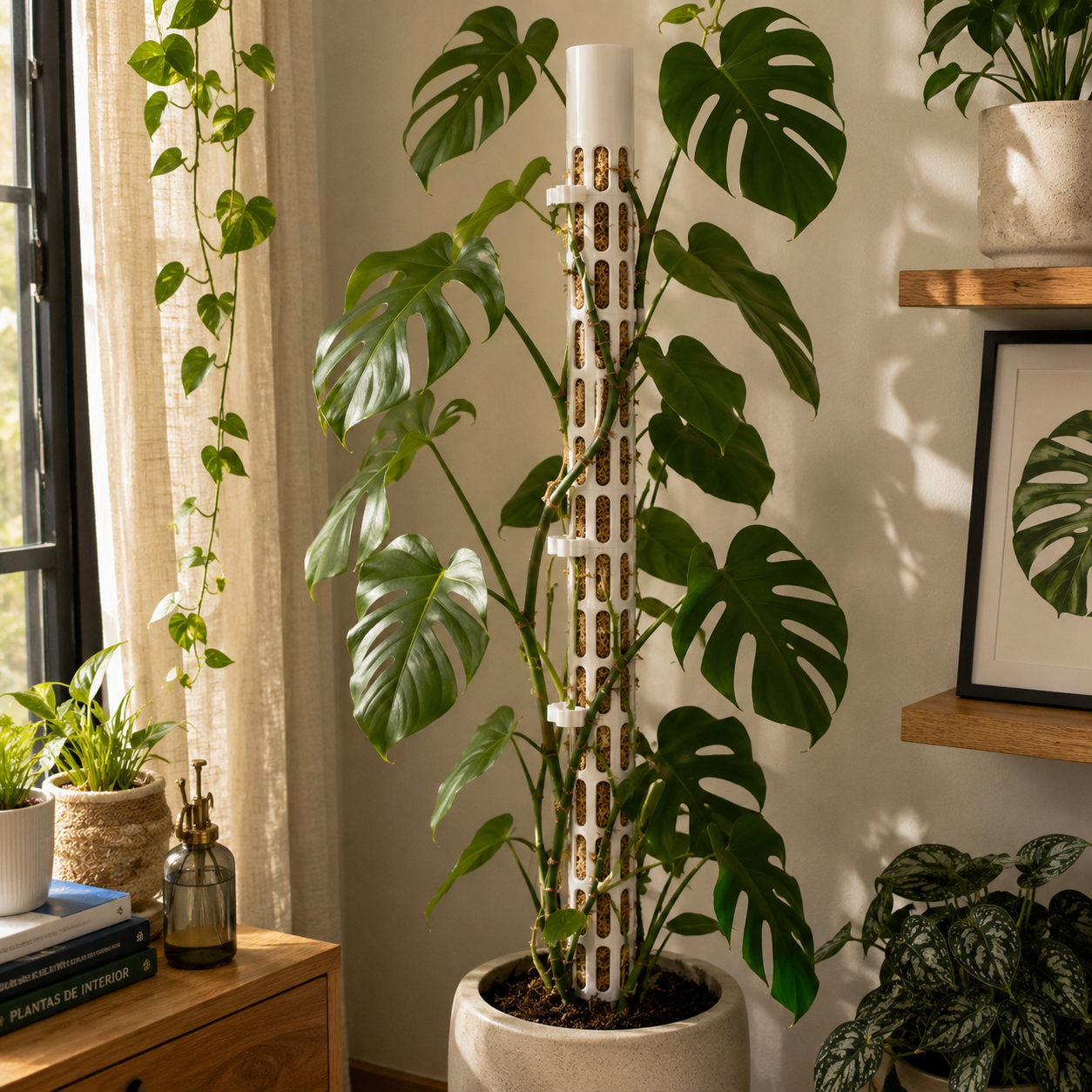 Tutor Modular con Autorriego para Plantas Trepadoras – 80 cm