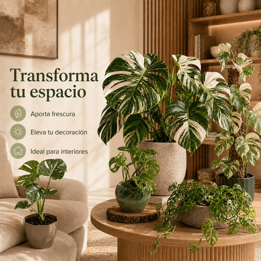 Monsteras Variegadas con Excelente Genética + 🎁 Sustrato de REGALO